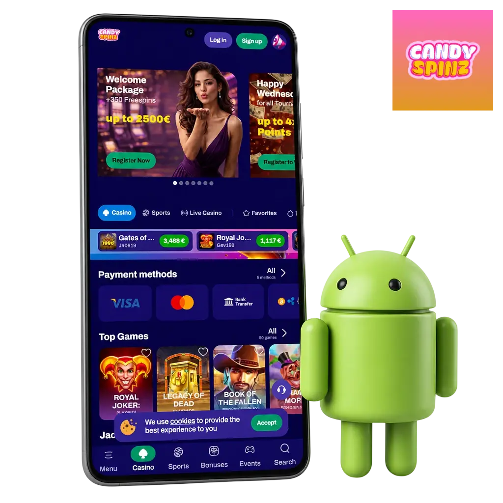 Candy Spinz App Download 2026: Android und iOS PWA